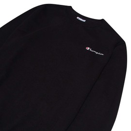 Champion Crewneck Sweatshirt Big and Tall - Fleece Pullover Sweatshirt for Men Black