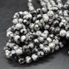 Grade A Natural Snowflake Obsidian Semi-Precious Gemstone Round Beads -