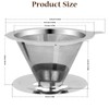 Coffee Filter, Stainless Steel Coffee Extractor, Reusable drip Filter, Handheld