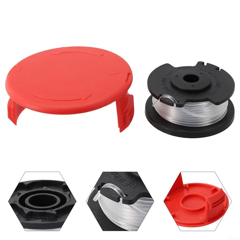 Spool Line with Spool Cap Cover Replacement Part for Einhell
