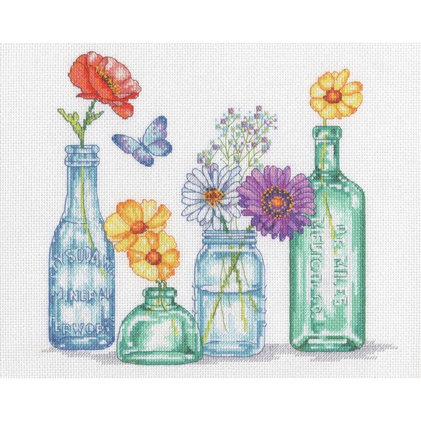 Dimensions Counted Cross Stitch Kit 12"X10"-Wildfl