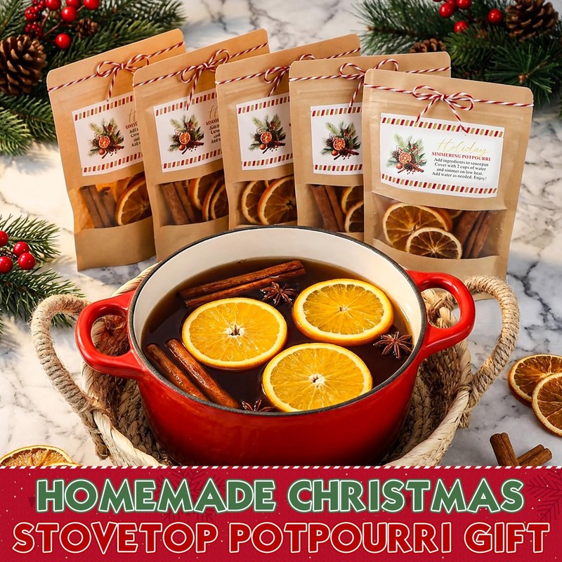 50 Sets Christmas Potpourri Stand Pouches,Style2, 5.5 x 7.9 Inches