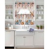 Fall Thanksgiving Kitchen Curtains Sets 24 Inch Length with Valance,