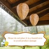 4 Pack Paper Wasp Trap, Fake Wasp Traps Outdoor Hanging