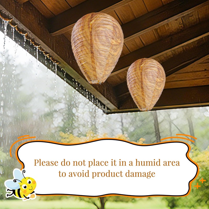 4 Pack Paper Wasp Trap, Fake Wasp Traps Outdoor Hanging