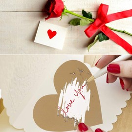 50pcs Rubbelaufkleber Herz Rubbellose Selber Machen Gold Rubbel Etiketten Selbstklebend Rubbelsticker Rubbelkarten Hochzeit Überraschung Schwangerschaft Verkünden Rubbel Folie Scratch Sticker 7x8cm