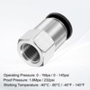 QUARKZMAN Push to Connect Fittings 12 mm Tube OD x