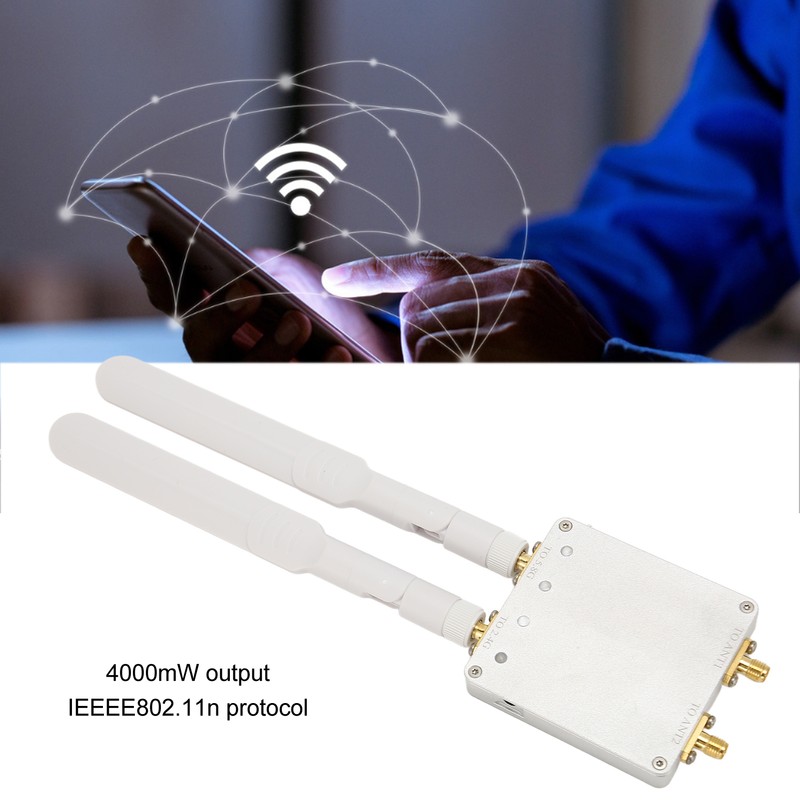 WiFi Extender 4000mW Dual Channel IEEEE802.11n Protocol Plug and Play