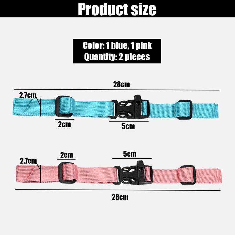 AZWOOD Backpack Adjustable Chest Strap, Pack of 2 Chest Straps