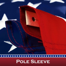 UD_USA American Flag 3x5 Ft 2-Pack Pole Sleeve Embroidered Polyester By G128