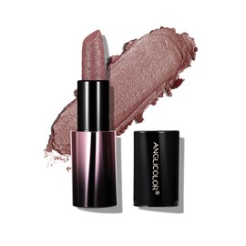 Anglicolor Lápiz Labial Nude Brillo MetáLico,Labiales Super Lustrous,Nude Lipstick Labios De Sculpted Craft Hidratante,Fórmula Cremosa Ligera y Suave para Labios Hidratados, No Pegajoso (02 PEARLIZED ROSEWOOD)