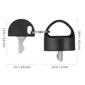 Ipetboom Easy Pull Key, Portable Mobility Scooter Universal Replacement Key, Easy Pull Key for Outdoor Mobility Scooter Supply, Easy Pull Finger Ring Key Replacement Parts Accessories for Pride