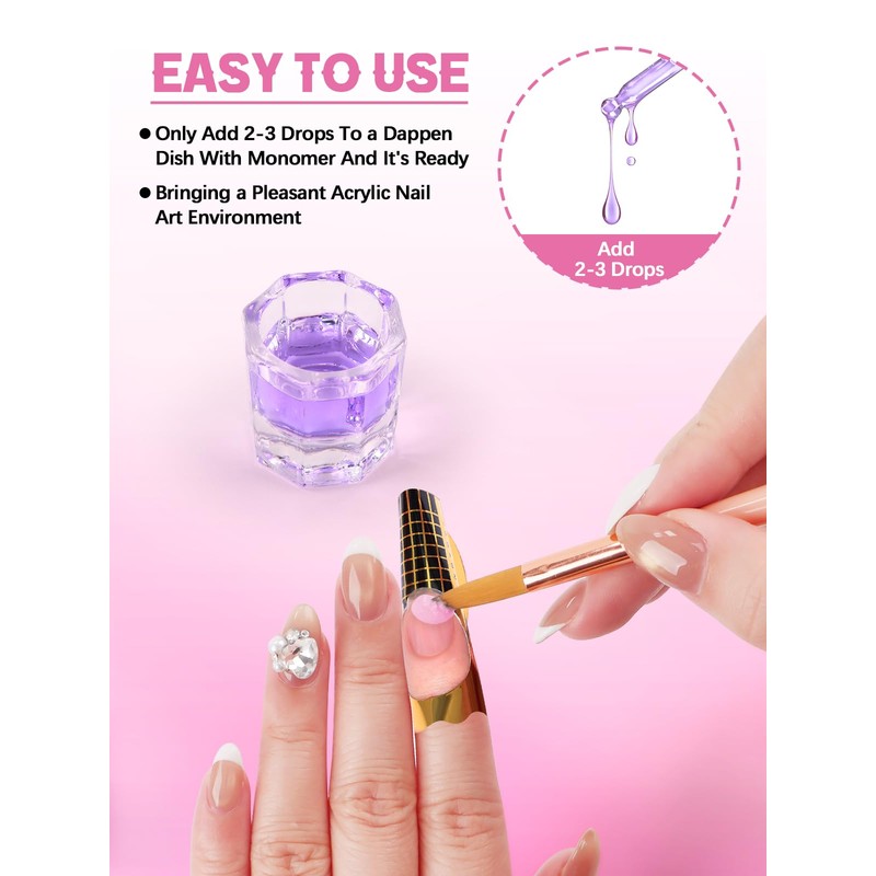 EBANKU Monomer Drops Cherry Scent 30ml Monomer Odor Neutralizer, Odor