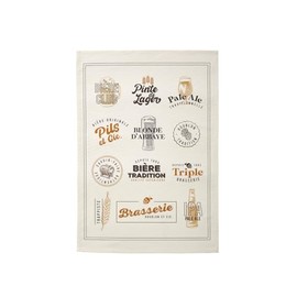 Coucke Printed Cotton Tea Towel 50 x 75 cm