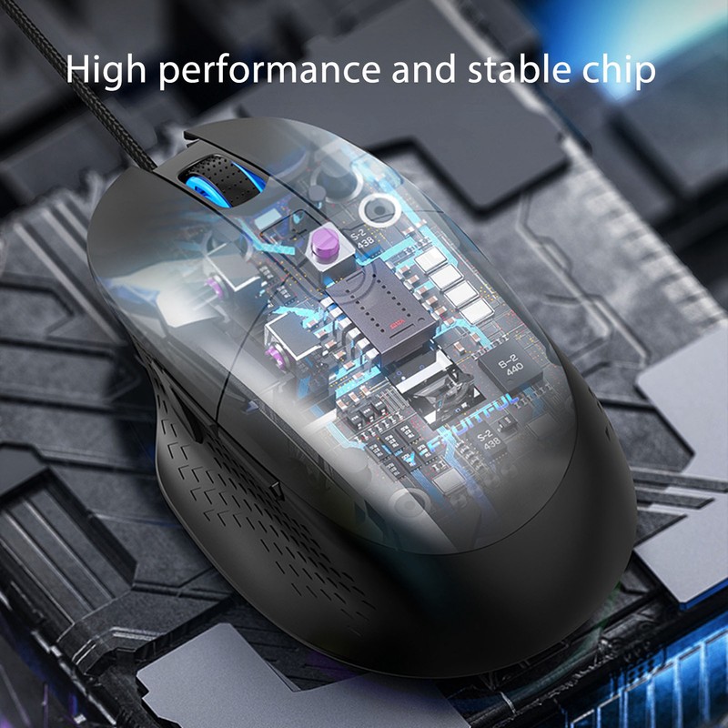 Wired Gaming Mouse 2400 3600 4200 6400 DPI Ergonomic RGB