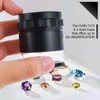 10X Illuminated Jewelers Loupe Magnifier with Interchangeable Reticle Scale, LED