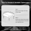DWCN Black Tablecloth Water Resistant Table Protector,130x160cm Wipeable Polyester Table