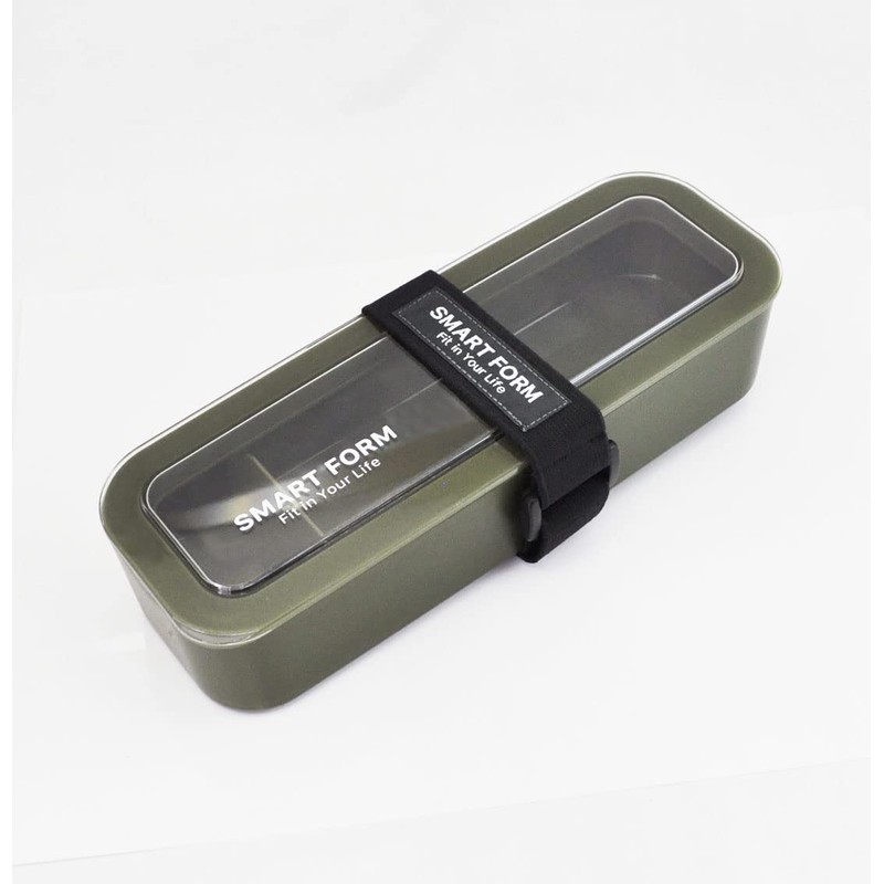 Iwasaki Industries B-1484 KN Lunch Box, 3-Way Slim, Easy Care,