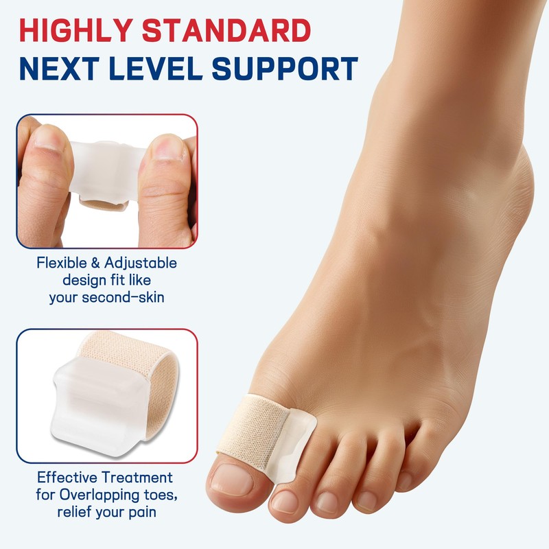 Toe Separator for Overlapping big Toes,Big Toe Spacers for Bunion,Toe