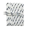FeetPeople Round Laces, White with Navy Chip, 36 in. x