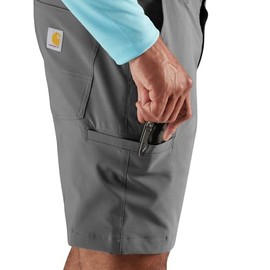 Carhartt Men's Force Sun Defender Relaxed Fit Short, Steel, Medium