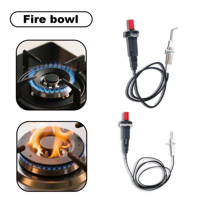BTFO 2 Pcs Propane Push Button Piezo Igniter Kit with