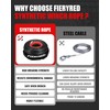 FIERYRED Synthetic Winch Rope 3/8 Inch100FT 23809Ibs Winch Line Cable
