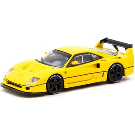 Tarmac Works F40 LM Yellow Road64 Series 1/64 Diecast Model T64R-075-YL