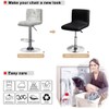 Bifaunvogel Waterproof Bar Stools Cover with Back Stretch PU Barstools