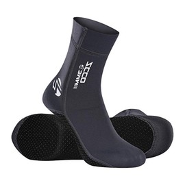 3mm Neoprene Diving Socks, Flexible Anti Slip Water Fin Socks for Warm Wetsuits, Surfing Booties, Beach Socks, Ideal for Snorkeling, Kayaking, Swimming, Diving Water Sports (3WZ- L)