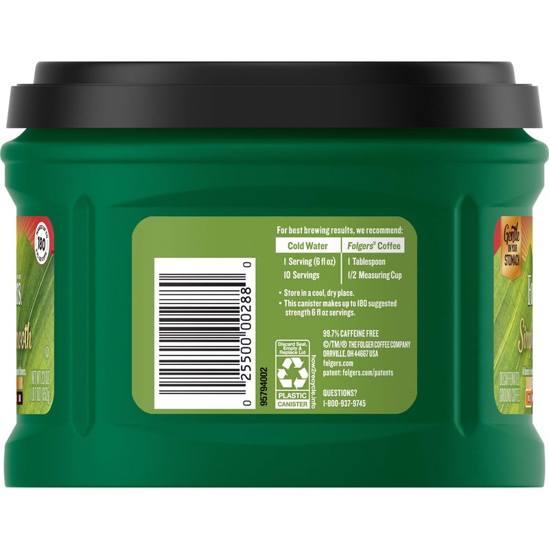 Folgers Simply Smooth Mild Roast Ground Coffee, 23 Ounces