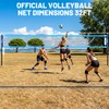 Outdoor Portable Volleyball Net Set with Anti-Sag Winch System