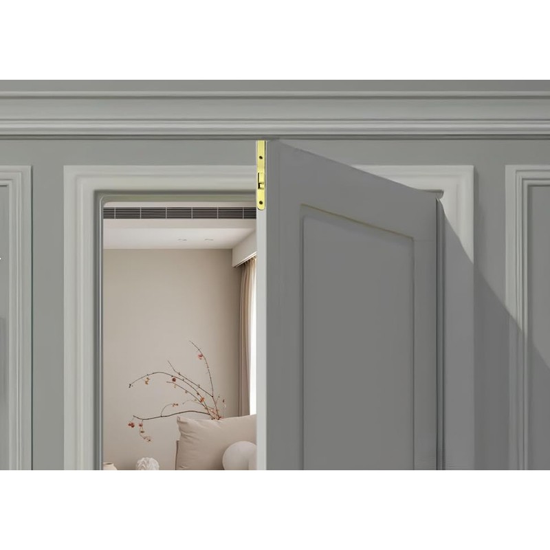 QCAA Flush Bolt, 7", Brass, Solid Brass Face Plate, 1