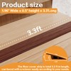 Threshold Floor Transition Strip 3.3ft, Double Sided Self-Adhesive PVC Floor