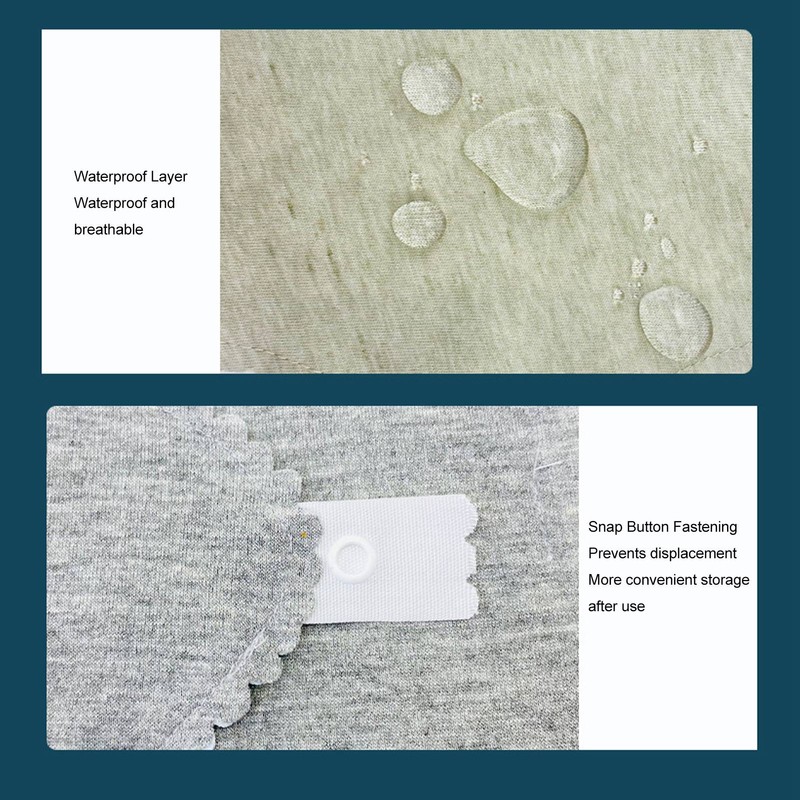 4PCS Washable Feminine Pads Gray Graphene Leakproof Breathable Reusable Sanitary
