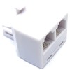 RJ11 Plug to 2 Way RJ11 Sockets Adapter Dual Cable
