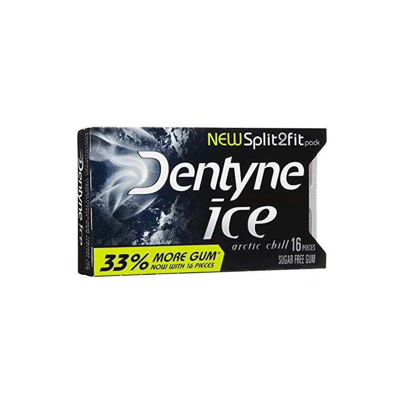 Dentyne Ice S/F Arctic Chill Gum, Split to Fit, 16
