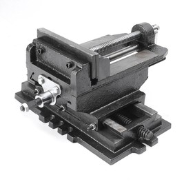 Mallofusa 5" Cross Slide Drill Press Vise X-Y Clamp Machine Metal Milling 2 Way HD