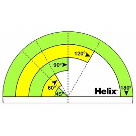 Helix 180 degree Early Years Primary School Protractor (Box of 25)