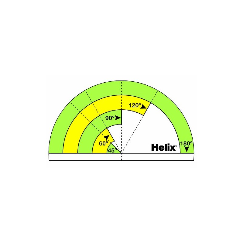 Helix 180 degree Early Years Primary School Protractor (Box of
