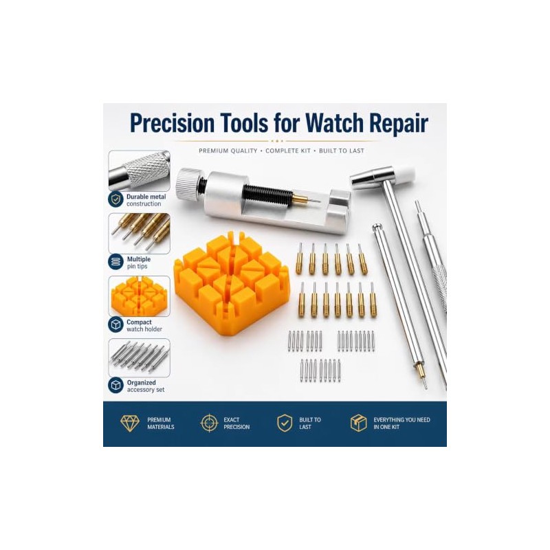 Kit de herramientas de extracción de eslabones de reloj, herramienta