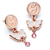 Wicked Glinda Drop Butterfly Earrings Rose Gold Colour
