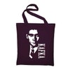 Styletex23 Franz Kafka Jute Bag Cotton Bag, bordeaux
