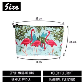 LUOXIAQIFEI Travel Toiletry Bag Portable Lightweight Waterproof Toiletry Bag for Makeup Organiser Storage Toiletry Bag (Flamingo)
