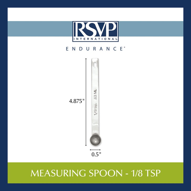 RSVP International Endurance Kitchen Collection Open Stock Measuring Spoon, Stainless