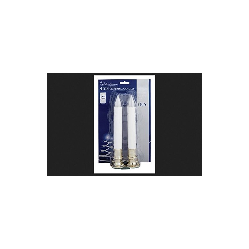 Celebrations LED Candle Orange 4 Lights