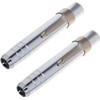 ZhangyiHot 2 PCS Silver Aluminum Alloy Chalk Holder Office and