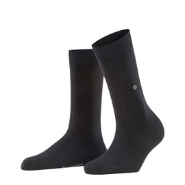 BURLINGTON Women Lady socks, 1 pair, UK size 3.5-7 (EU 36-41), Black, cotton mix - Year round combed cotton quality