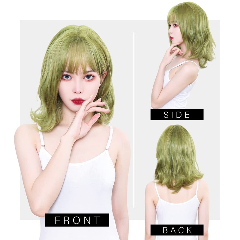 TefuRe H-6132-Ci Wig, Medium, Long Bangs, Wig, Women's, Loose Wave,