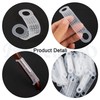 Framendino, 100 Pack Clear Non-Slip Rubber Clothes Hanger Grips Clothing